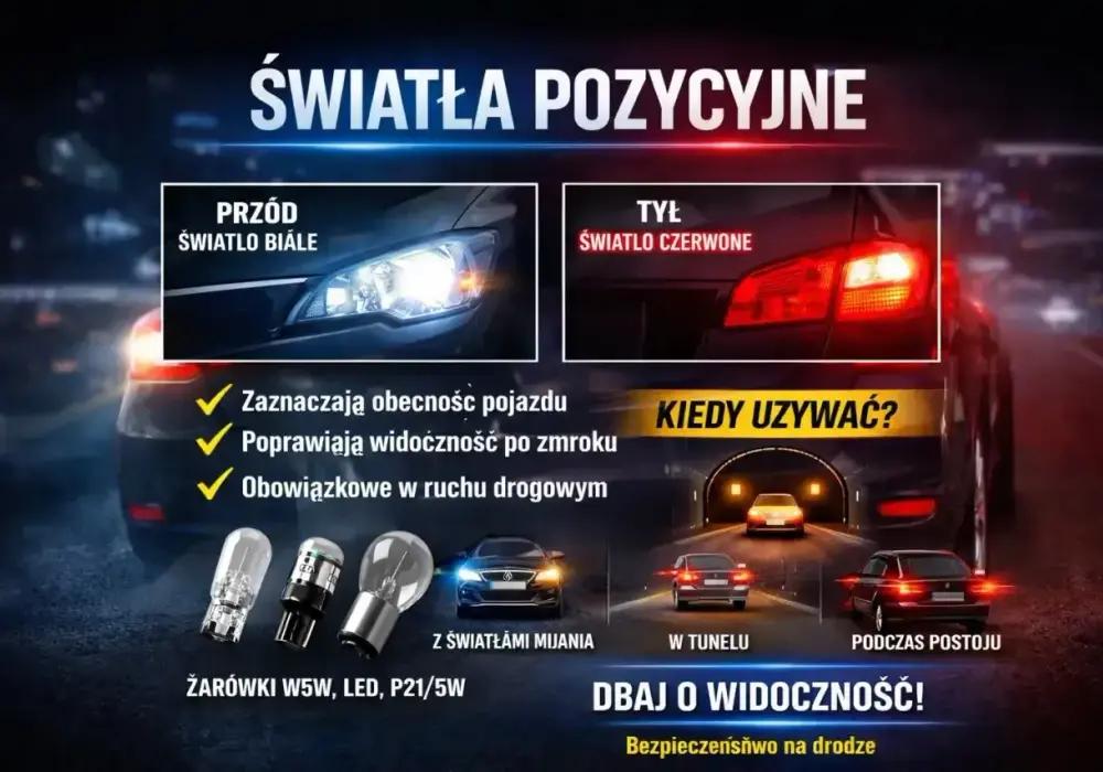 Światła postojowe - Jak ich używać i co robić, gdy nie działają?
